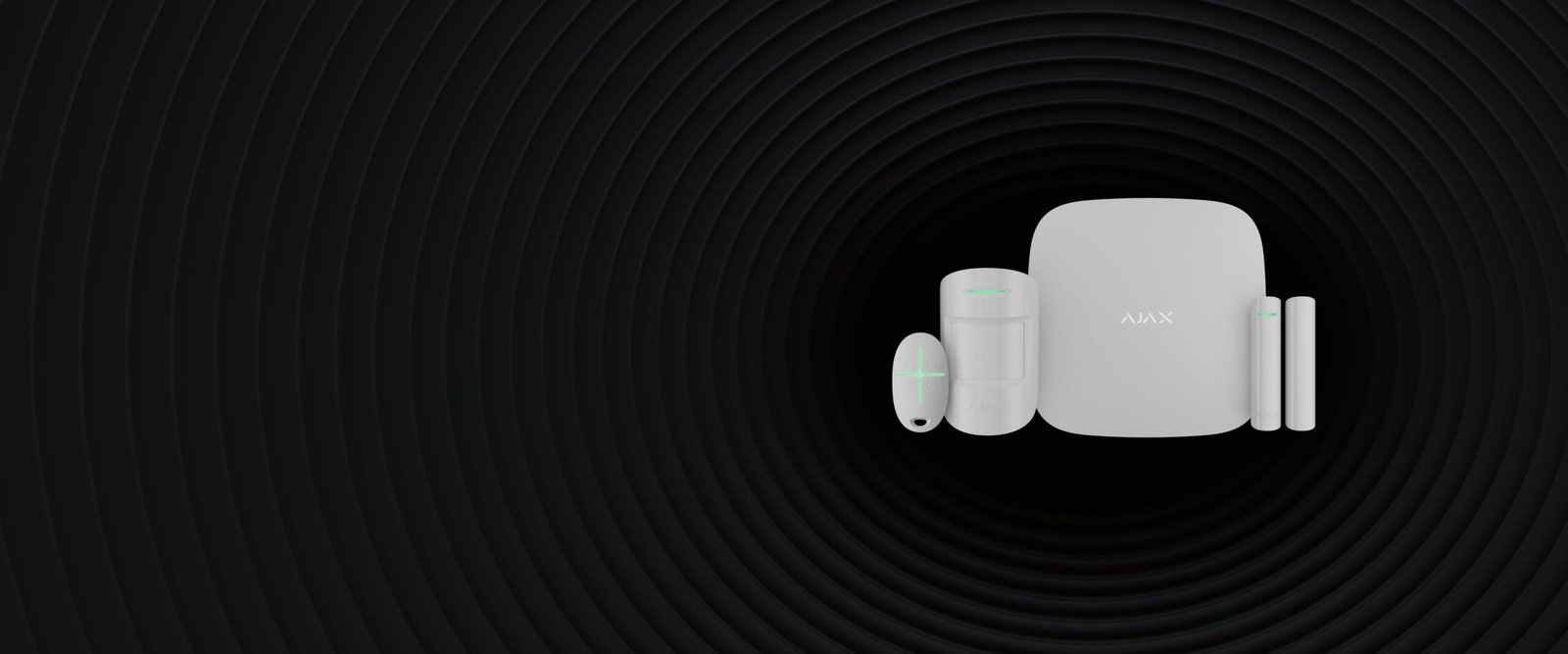 Ajax StarterKit wireless alarm system with hub, motion detector and door sensor