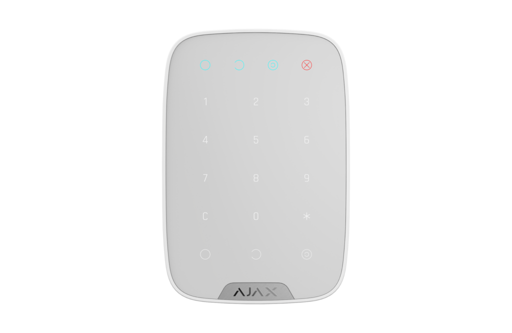 Modern wireless alarm keypad